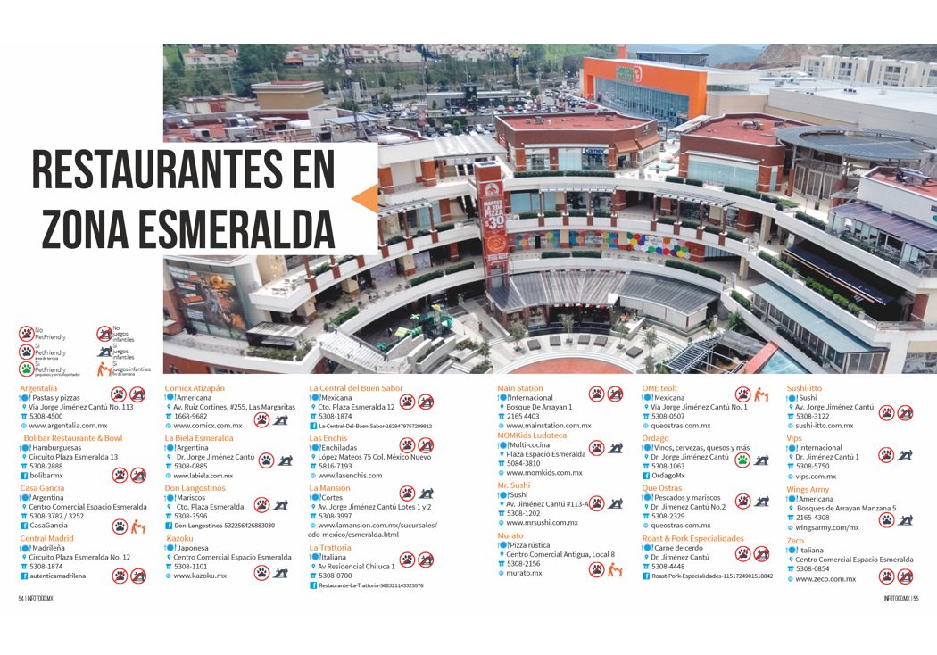 restaurantes en Zona Esmeralda
