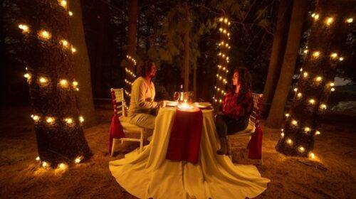 Cena afrodisíaca en medio del bosque para San Valentín